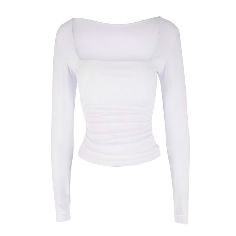 Womens Square Neck Pullover T-Shirt