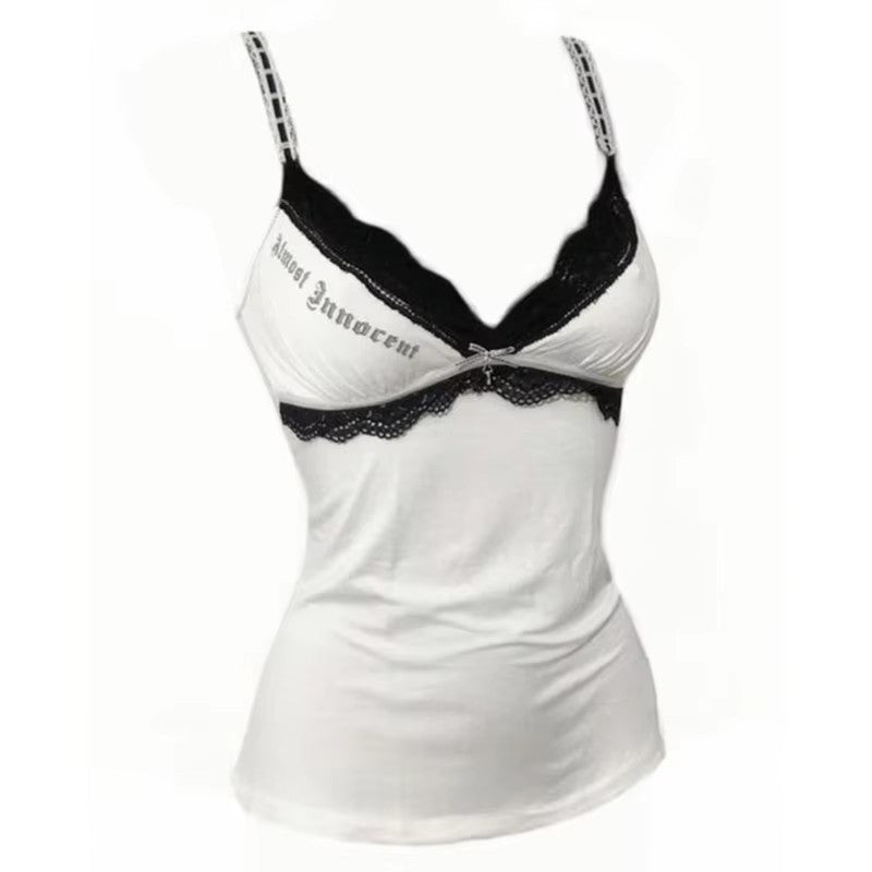 Women's Leopard Print Lace Camisole Top