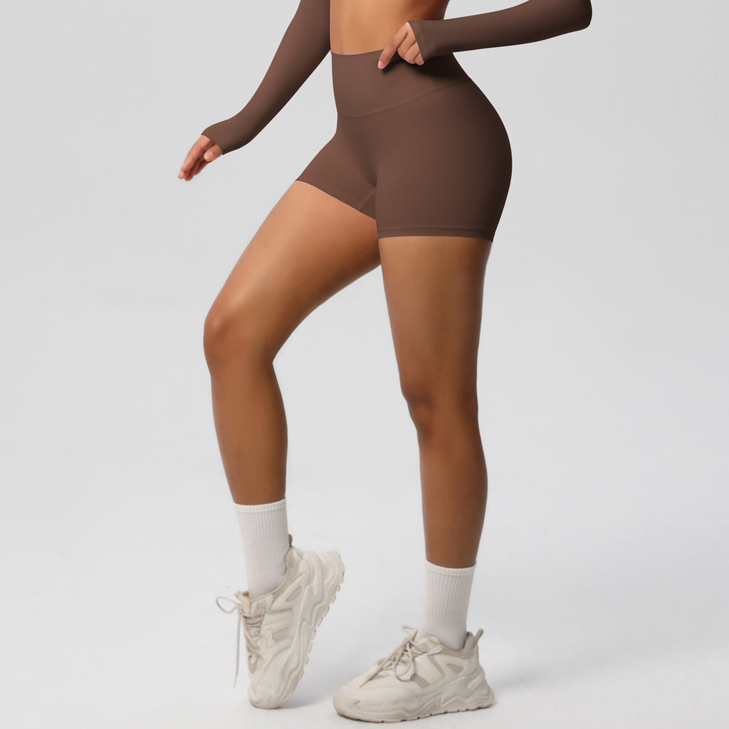 High Waist Yoga Running Fitness Shorts