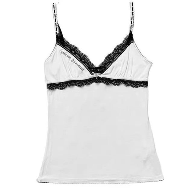 Women's Leopard Print Lace Camisole Top