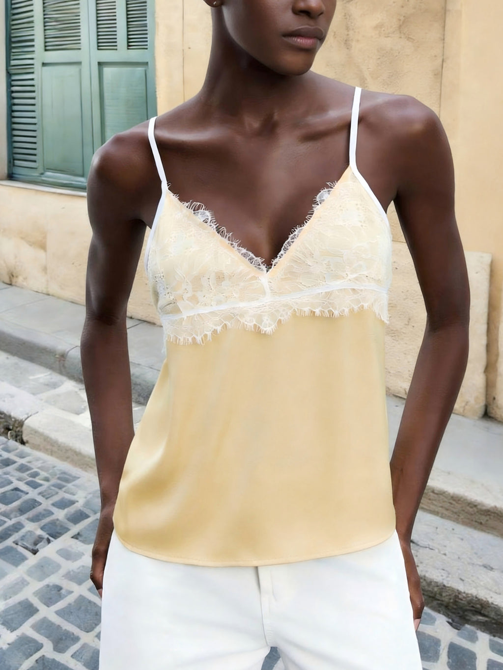 Slimming Thin Eyelash Lace Camisole